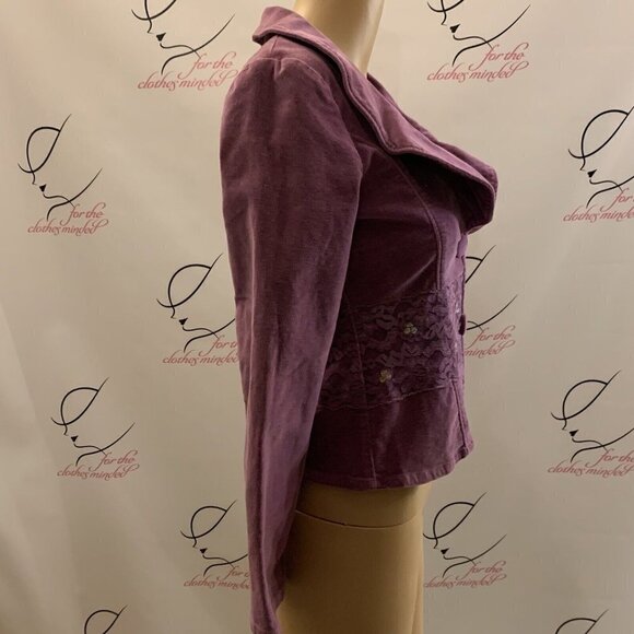 That's So Raven. Girls Sz 14. Cotton Velveteen Long Sleeve Button Up Jacket. B71 - Picture 2 of 4